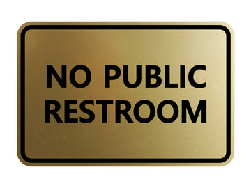 Signs ByLITA Classic Framed No Public Restroom